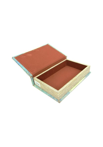 Kutu Kitap Aynalı Dalda Kuş Kitap Kutusu Dekoratif Hediyleik