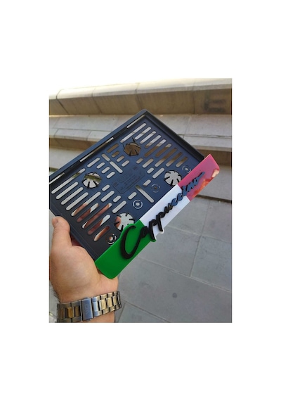 Motorsiklet Plakalık Lazer Kesim Pleksi Cappuccino - 784762003