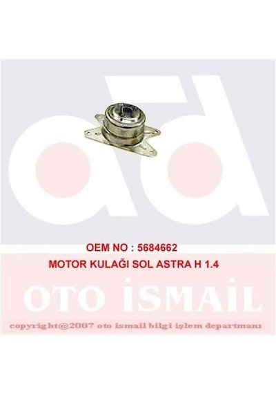 MOTOR TAKOZU SOL ASTRA H CORSA D ZAFIRA B MERIVA B Z16XEP