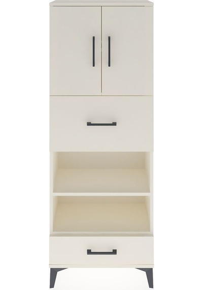Arges Dolap 4 Raflı 2 Çekmeceli 2 Kapaklı 60x30x163 Aytaşı-aytaşı Aytası