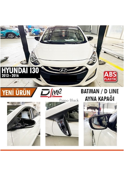 Hyundai İ30 2013 - 2016 Yarasa Batman Ayna Kapağı Piano Black