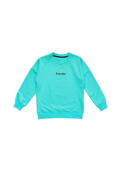İrem Çocuk Giyim Kız Çocuk Önü Yazı Arkası Resim Baskılı Bisiklet Yaka Sweatshirt Su Yeşili Su Yeşili İrem Çocuk Giyim Kız Çocuk Önü Yazı Arkası Resim Baskılı Bisiklet Yaka Sweatshirt Su Yeşili Su Yeşili
