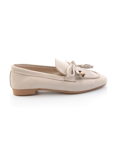 Bambi Bej Kadın Loafer Ayakkabı K01688012672 Bej