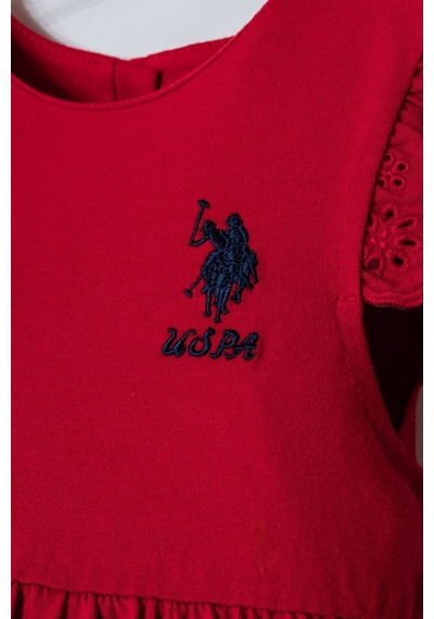 U.s. Polo Assn. Kız Bebek Kırmızı Elbise 5274-50081 Kırmızı