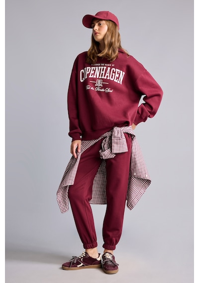 Defacto Okula Dönüş Jogger Fıt Basıc Düz Kalın Sweatshirt Kumaşı Pantolon F9622ax26wnbr115 Bordo-br115