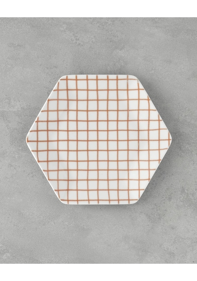 Cella Porselen Servis Tabağı 23 Cm Turuncu Açık
