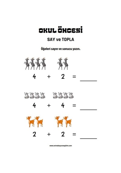 Okul Öncesi Ve Birinci Sınıflar Matematik Başlangıç Seti