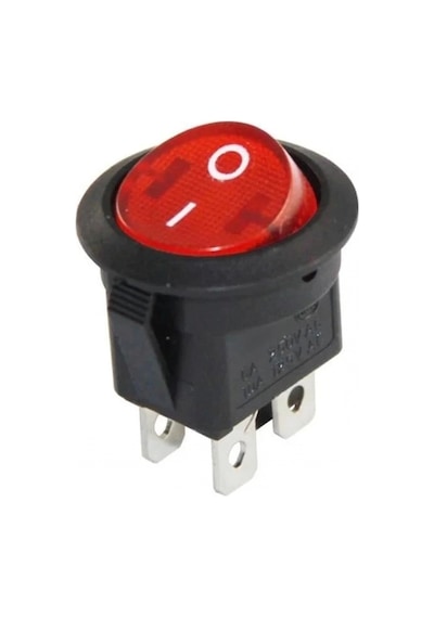 Ic-131-4 Yuvarlak Işıklı On-off Anahtar 4p