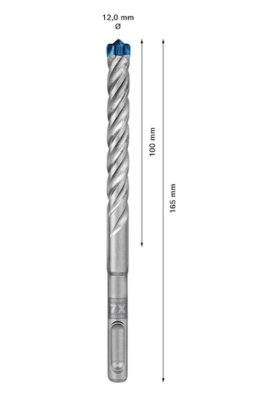 Bosch Expert Sds Plus-7x Kırıcı Delici Delme Ucu 12 X 100 X 165 Mm  - 2608900108