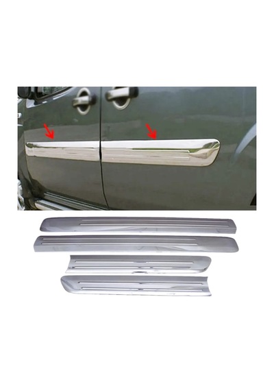 Fiat Doblo Krom Yan Kapı Çıtası Geniş 4 Kapı 2006-2010 P.çelik