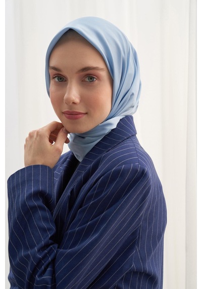 Carell Twill Eşarp Mavi Çok Renkli