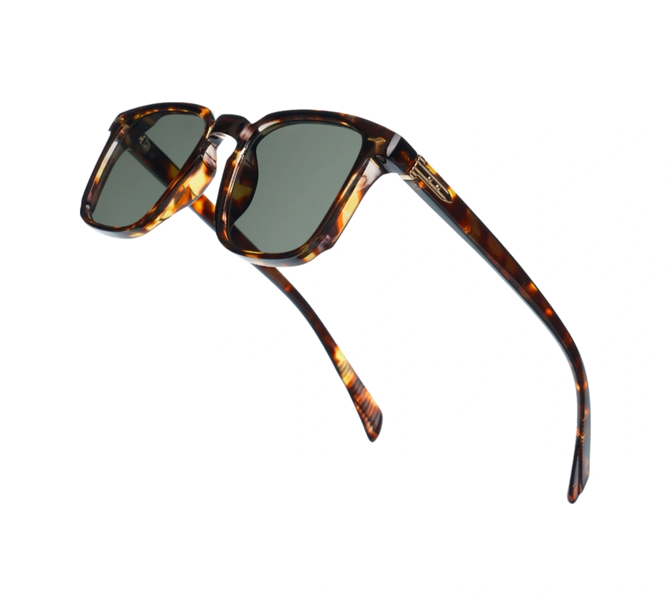 Royal Eyewear Re981 Yeşil Leopar Güneş Gözlüğü Siyah - Mavi