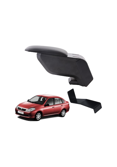 Renault Symbol 2010 Delmesiz Çelik Ayaklı Siyah Kolçak Kol Dayama