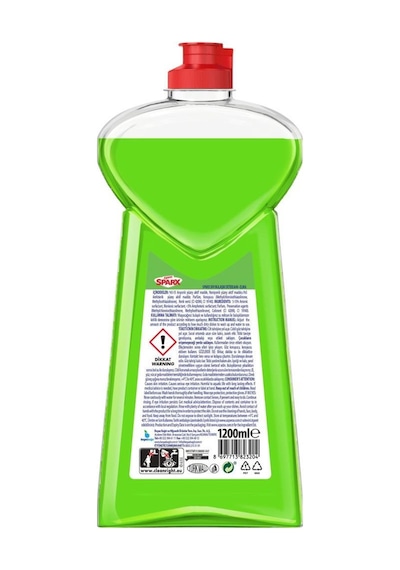 Asperox Sparx Sıvı Bulaşık Deterjanı Elma 1200 Ml
