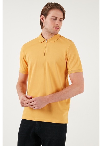 Buratti Pamuklu Regular Fit Yarım Fermuarlı Erkek Polo Yaka T Shirt 5901029 Hardal Buratti Pamuklu Regular Fit Yarım Fermuarlı Erkek Polo Yaka T Shirt 5901029 Hardal