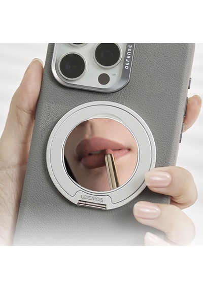 Raptic Mirror Serisi Magnetik Özellikli Aynalı 360 Derece Dönebilen Parmak Ring Stand Gümüş