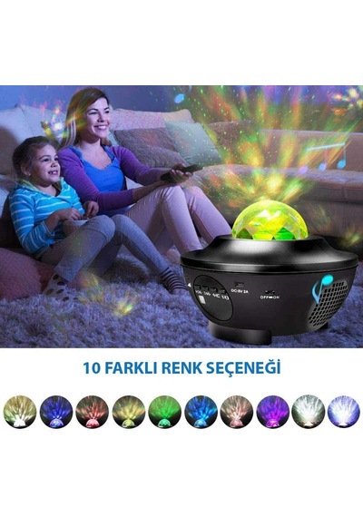 Zenon Smart Starry Projektör Light-blth+müzik+7farklı Ambians Genel