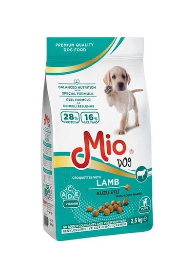 Mio Puppy Kuzu Etli ve Pirinçli Yavru Köpek Maması 2500 G