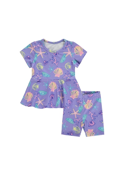 Civil Baby Deniz Kabuğu Baskılı 6-18 Ay Mayo - Lila