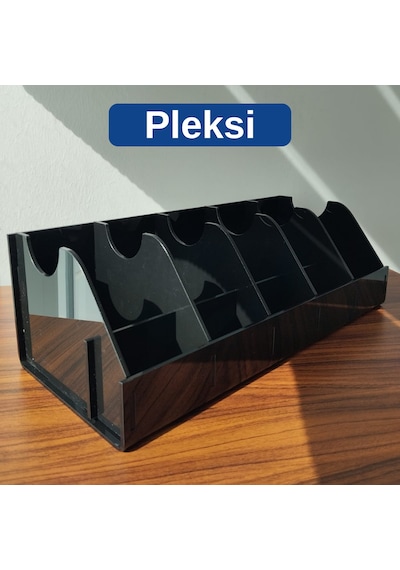5 Bölmeli Siyah Ve Beyaz Kemer Çorap Takı Makyaj Organizeri Dolap İçi Kemer Düzenleyici Organizer Diğer