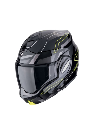 Scorpion Exo-tech Evo Conquer Çene Açılabilir Motosiklet Kaskı Siyah - Sarı