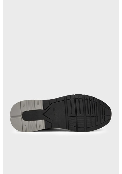 Calvin Klein Logolu Deri Sneaker Ayakkabı Hm0hm0230900y Erkek Ayakkabı Hm0hm02309 00y Siyah