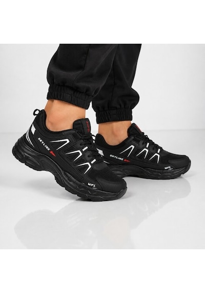 Sky Max Big Size Erkek Sneaker Ayakkabı Battal Boy Siyah 45-47 521 Sıyah