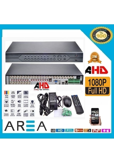 32 Kanal Ahd Dvr Güvenlik Kamerası Kayıt Cihazı