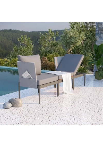 Limni Home Mini Multilounge Bahçe Ve Balkon Mobilyası Gri Çok Renkli