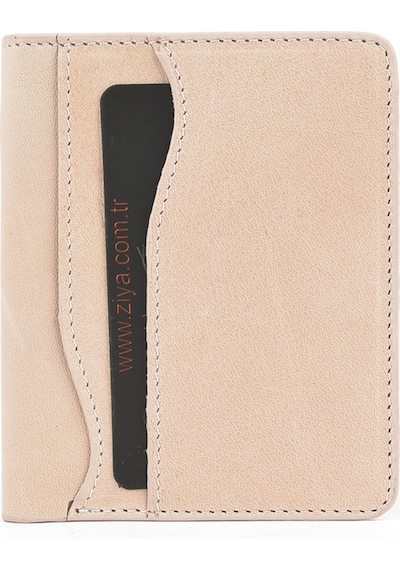 Ziya, Unisex Hakiki Deri Kartlık 1539852z02 Pudra 1539852z02 402 Pudra