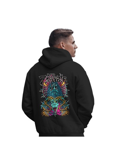 Sevbano Rob Zombie Rock Metal Şarkıcı Baskılı Unisex Oversize Premium Kap Siyah