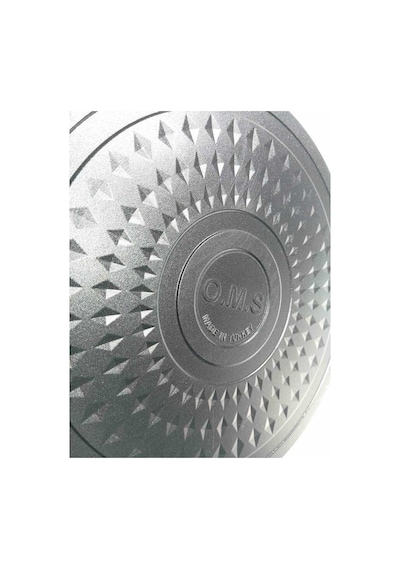 Trıana - 3631 - 2 Parça Biogranit Döküm, 26 Cm - 3,4 Litre, Tencere Siyah Gövde, Platin Detay Siyah