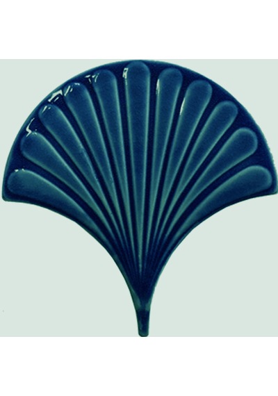 Armada Çini 17x17 Cm Petrol Mavisi İstiridye Balık Pulu Seramik