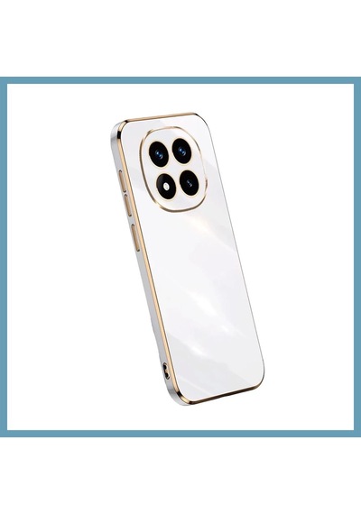 Bezos Redmi Note 14 Pro Plus Uyumlu Kılıf Volet Silikon - Beyaz Mbt06