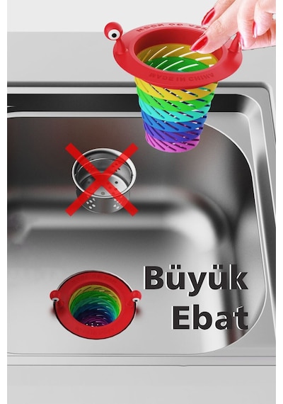 Küvet Duşakabin Filtre Plastik 6 Kademeli Mutfak Gider Filtresi Lavabo Süzgeç Katlanır Evye Tıpası P Diğer