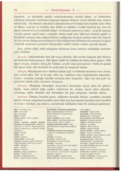 İctimai Reçeteler Iı - Risalei Nur Külliyatından Orta Boy, Te...