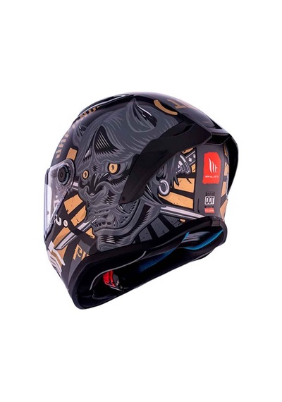 Mt Stinger 2 Krt B9 Kapalı Motosiklet Kaskı Gri - Siyah