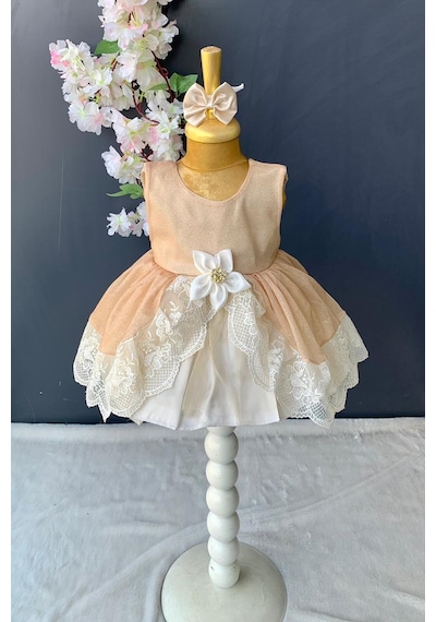 Mnk Baby & Kids Fistolu Tütülü Kız Bebek Elbise PNPN160