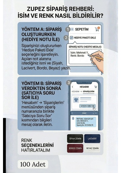 Eşya Karışmasını Önleyen Yıkanabilir Kıyafet İsimliği - Huzurevi, Askeriye Ve Yurt Uyumlu 100 Adet - 866424187 Diğer