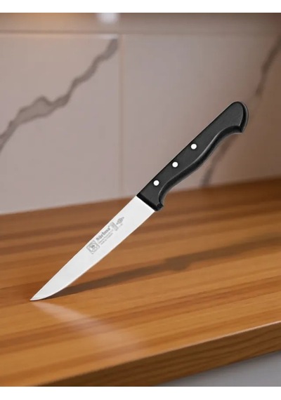 Sürmene Et Ekmek Mutfak Bıçağı 24 Cm Paslanmaz Çelik Dilimleme Doğrama Kesim Bıçağı Sürbisa 61003 Siyah