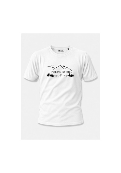 North Whiskers "take Me To The Mountains" Dağ Baskılı %100 Pamuklu Lacivert Doğa Tişörtü Beyaz - 875667963 Beyaz - 875667963 Beyaz