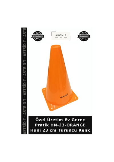 Özel Üretim Ev Gereç Pratik Hn-23-orange Huni 23 Cm Turuncu Renk