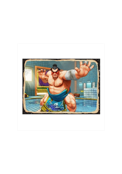 Bedeko Street Fighter Honda Modern Ahşap Tablo 25 Cm X 35 Cm