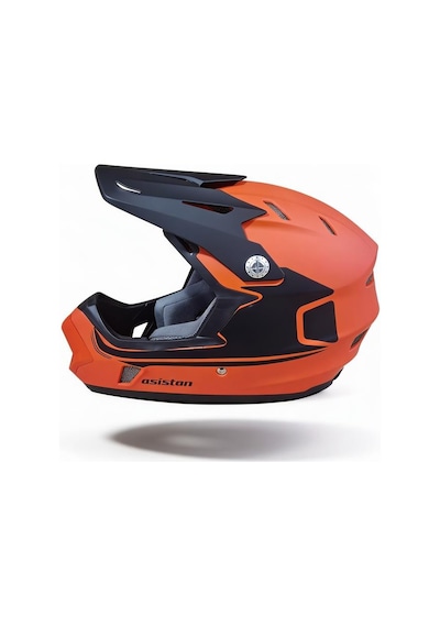 Asistan Full Face Tam Korumalı Kask 57-58 Turuncu