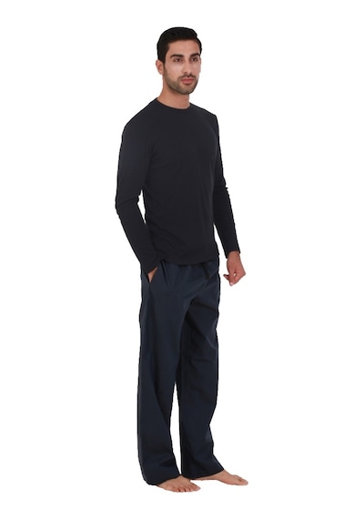 The Don Thedon Açık Lacivert Renk Ribana Erkek Pijama Takımı-Açık Lacivert-Xxl Açık Lacivert