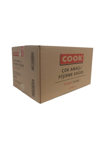 Cook Çok Amaçlı Pişirme Kağıdı 8'li 37x42 Cm - Alüminyum Folyo Ve Pişirme Kağıdı Bir Arada Tarı