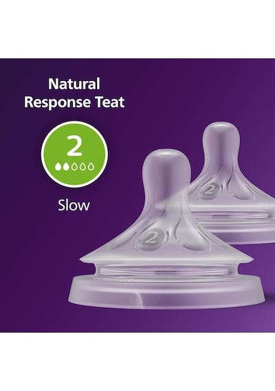 Philips Doğal Tepkili Natural Response 2'li Biberon Emziği No:2 0 Ay