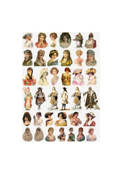 Vintage Art Temalı Sticker Seti Hediyelik Estetik Çıkartma Telefon Kılıfı Ve Defter Etiketi Çok Renkli