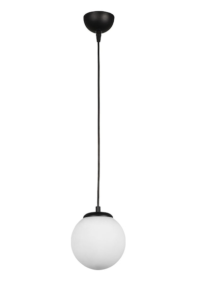 Begüsa Malta Tekli Avize Siyah Beyaz Cam
