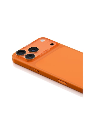 Apple Uyumlu   iPhone 17 Pro Max Skinarma Magma Serisi Mat Kamera Lens Koruyucu Turuncu